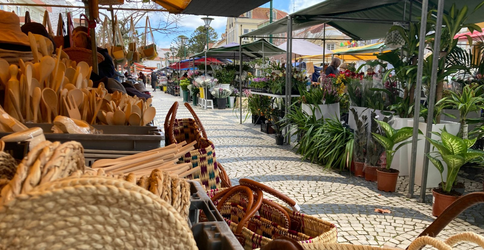 Praça da Fruta nas Caldas da Rainha